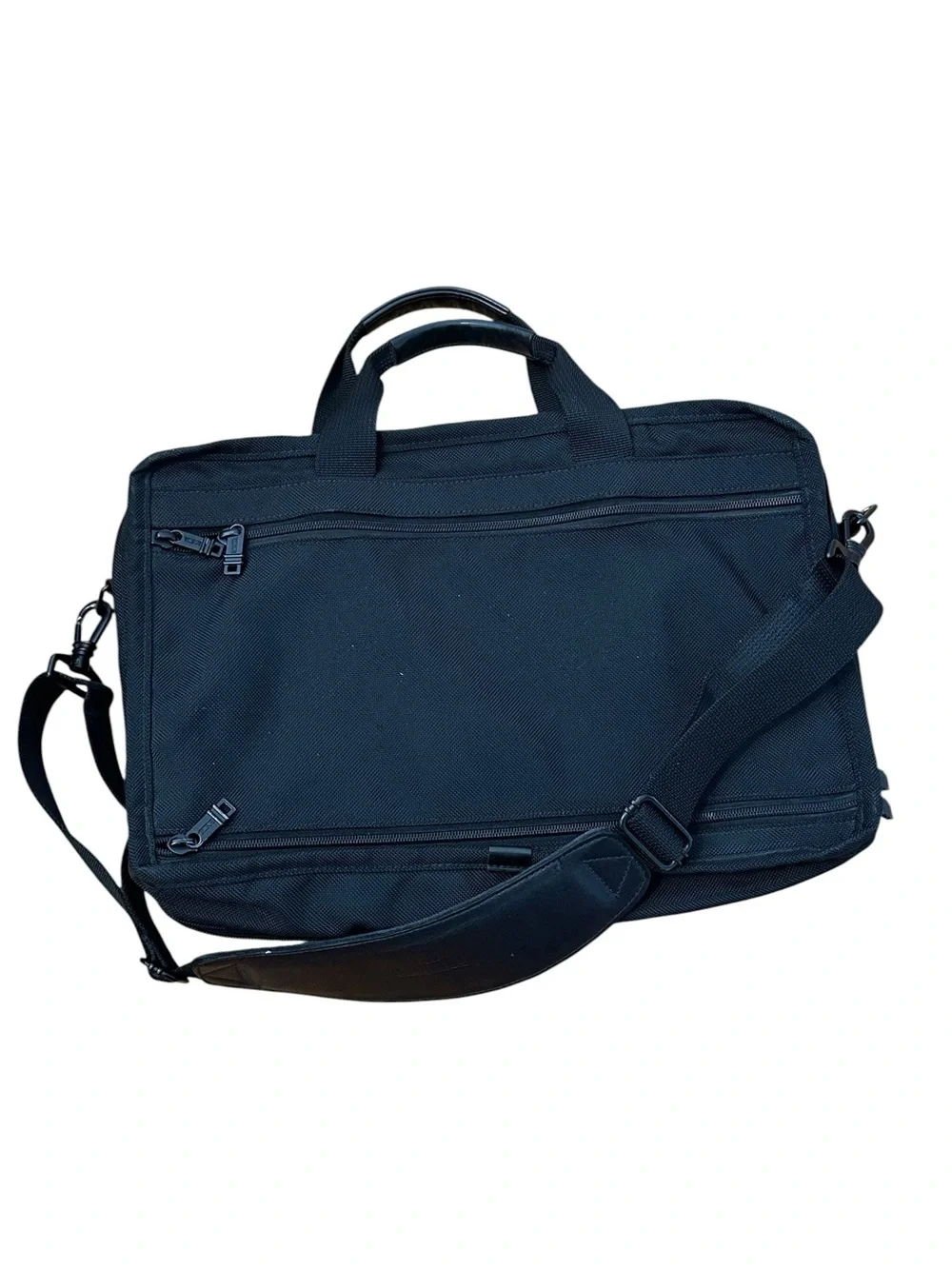 Tumi Alpha Large 16” Expandable Briefcase Travel Bag Ballistic Nylon Black